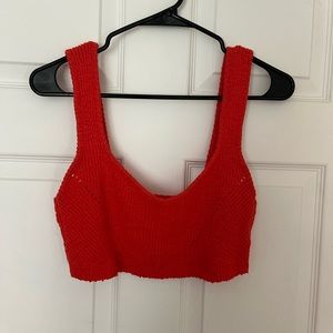 Urban outfitters orange crop tank